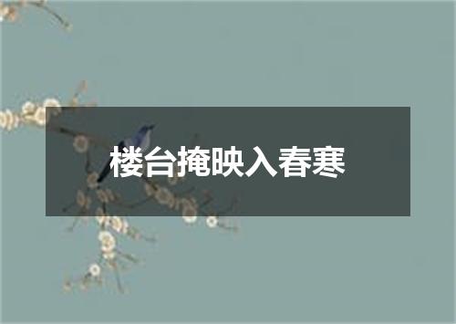 楼台掩映入春寒