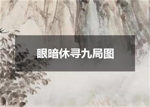 眼暗休寻九局图