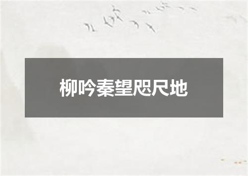 柳吟秦望咫尺地