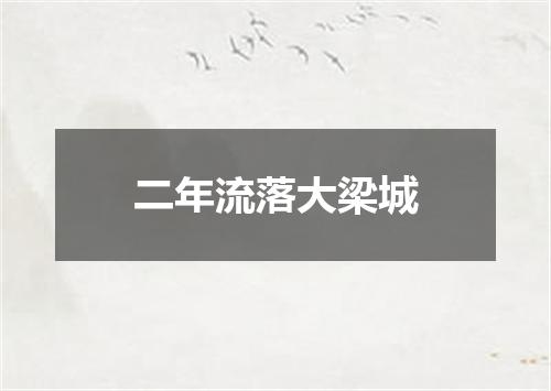 二年流落大梁城