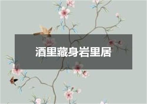 酒里藏身岩里居