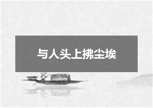 与人头上拂尘埃