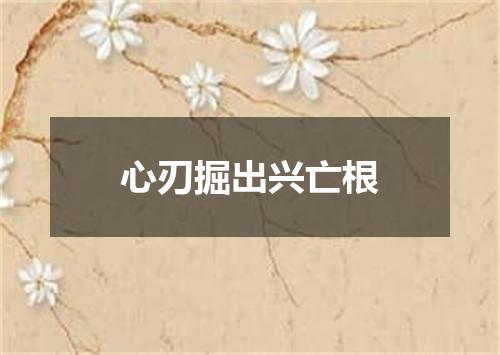 心刃掘出兴亡根