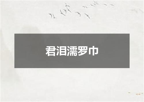 君泪濡罗巾