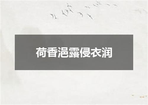 荷香浥露侵衣润