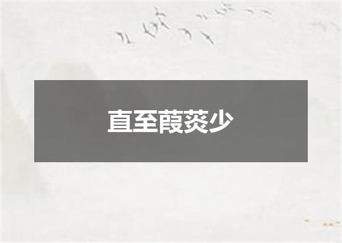直至葭菼少