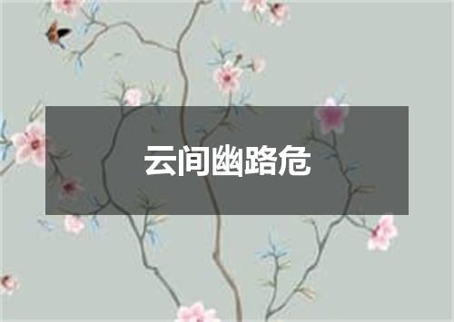 云间幽路危