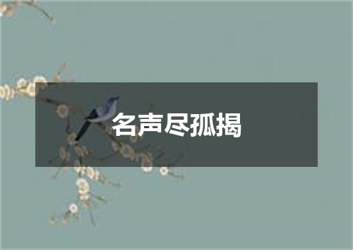 名声尽孤揭