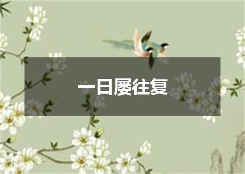 一日屡往复