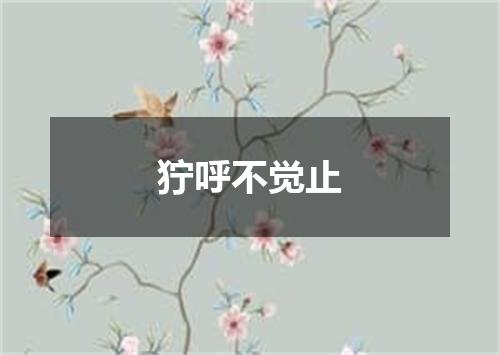 狞呼不觉止