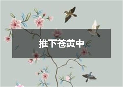 推下苍黄中