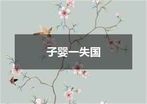 子婴一失国