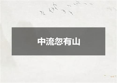 中流忽有山