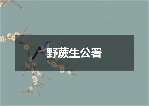 野蕨生公署