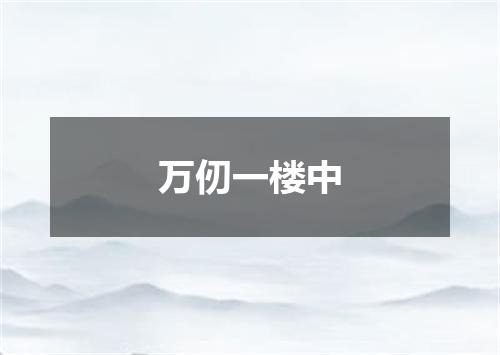 万仞一楼中