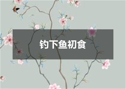 钓下鱼初食