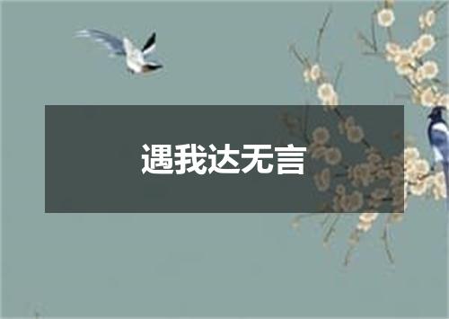 遇我达无言