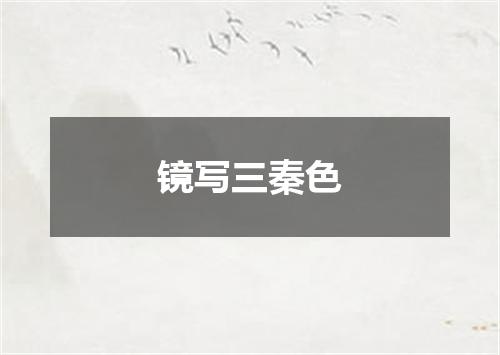 镜写三秦色