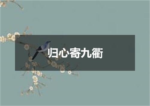 归心寄九衢