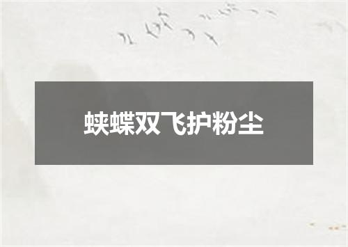 蛱蝶双飞护粉尘