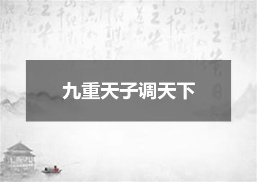 九重天子调天下