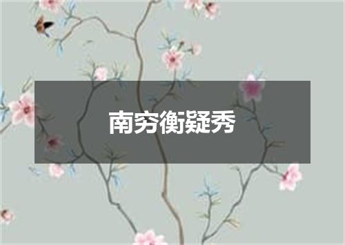 南穷衡疑秀