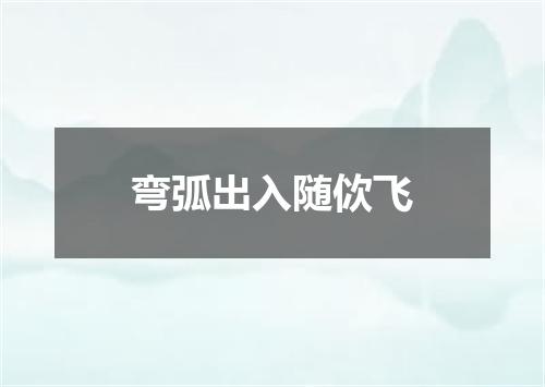 弯弧出入随佽飞