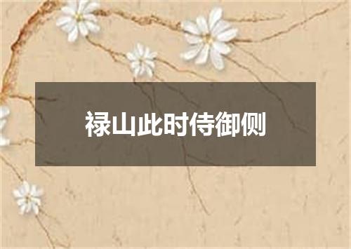 禄山此时侍御侧