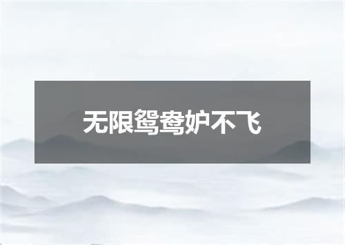 无限鸳鸯妒不飞
