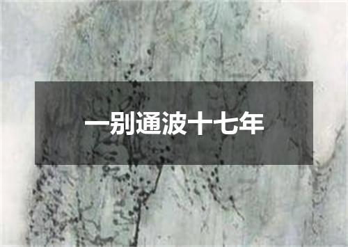 一别通波十七年