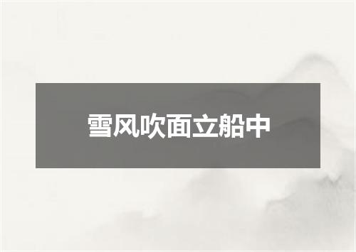雪风吹面立船中