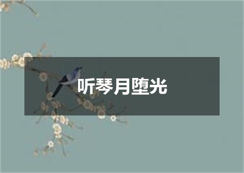 听琴月堕光