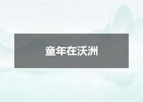 童年在沃洲