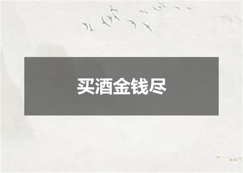 买酒金钱尽