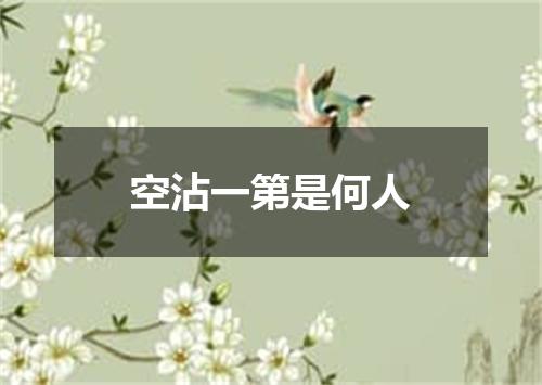 空沾一第是何人