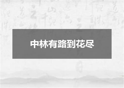 中林有路到花尽