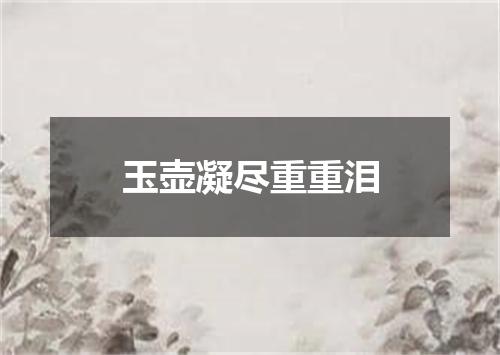 玉壶凝尽重重泪