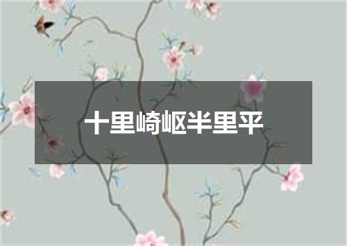 十里崎岖半里平