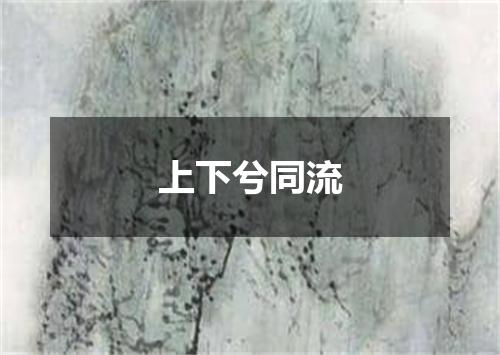 上下兮同流