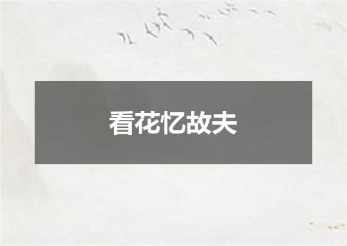看花忆故夫