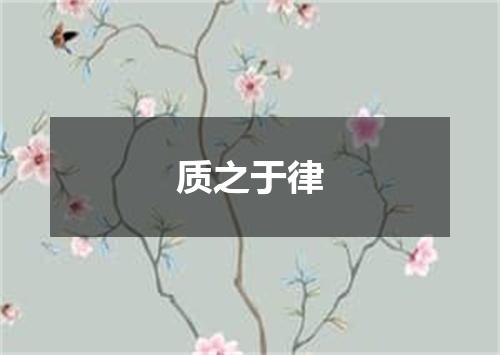 质之于律