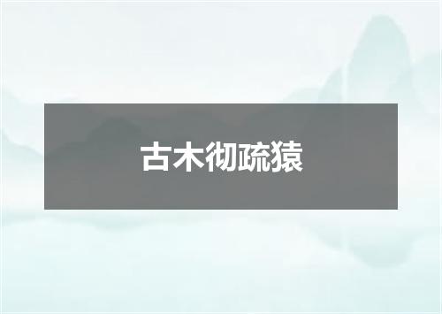 古木彻疏猿