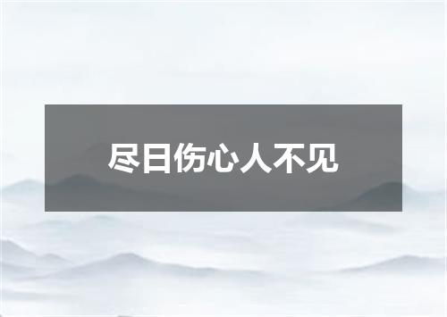 尽日伤心人不见
