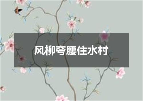 风柳夸腰住水村