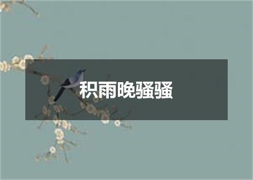 积雨晚骚骚