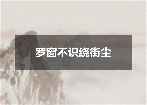 罗窗不识绕街尘