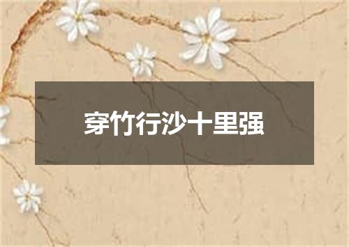 穿竹行沙十里强