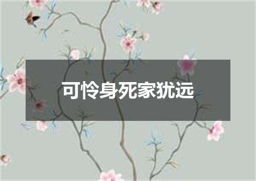 可怜身死家犹远