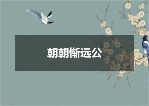 朝朝惭远公