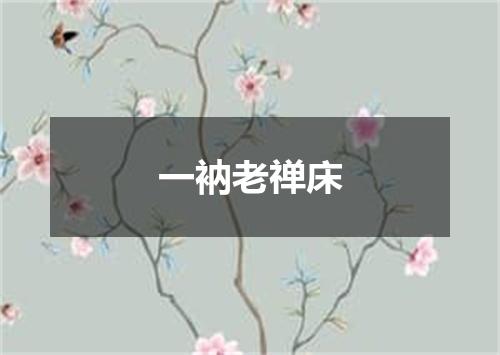 一衲老禅床